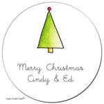 Sugar Cookie Gift Stickers - Holiday Tree